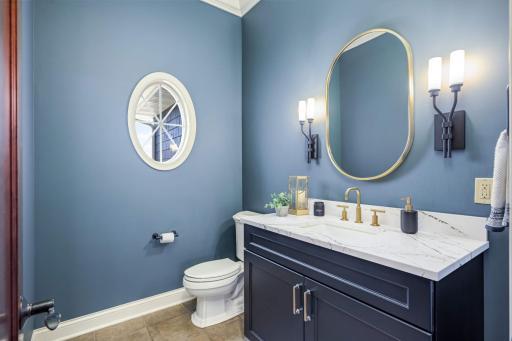 On trend, updated main-level powder bath.