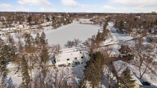 Aerial view - directly across from the park