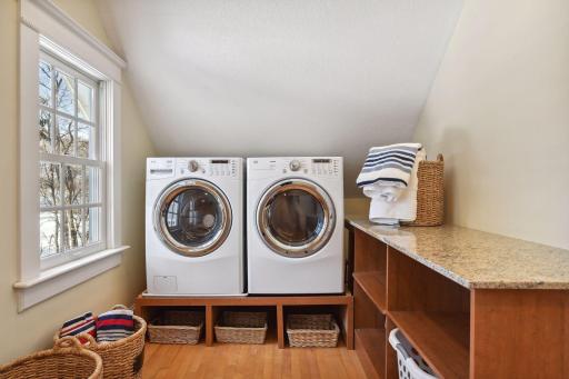 second floor large laundry room for ease of laundry and proximity to all bedrooms