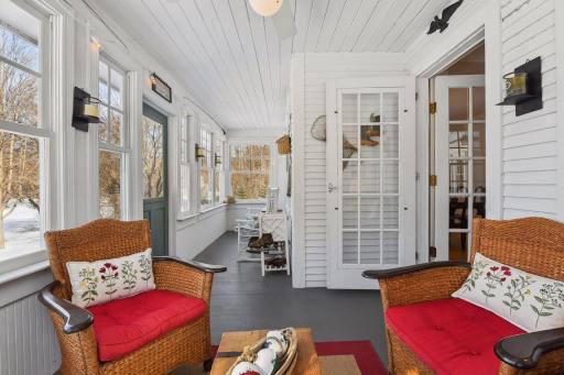 With peaceful views of the expansive park this porch will be your favorite spot