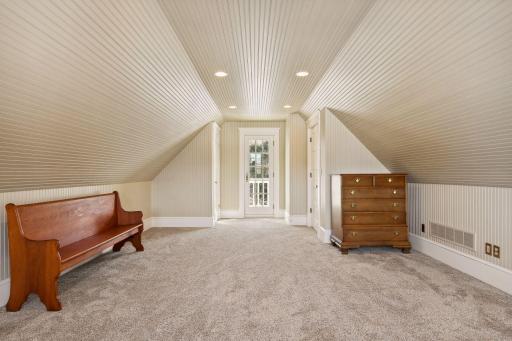 Extra large bedroom on the third floor with Juliet balcony