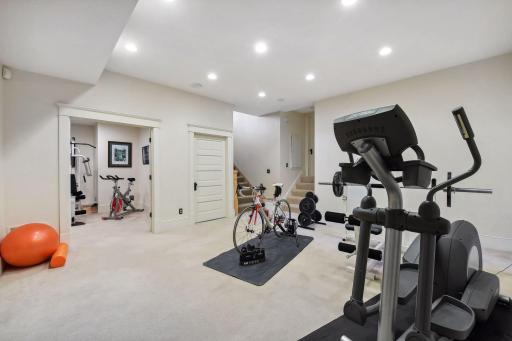 So much room in the lower level plus ample unfinished storage area!