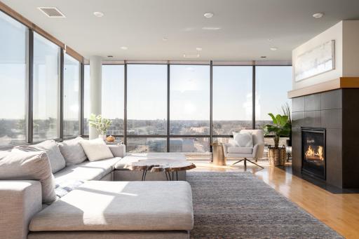 Privacy abounds even with floor to ceiling windows!