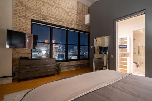 Primary Suite w/unobstructed views of Downtown Minneapolis!
