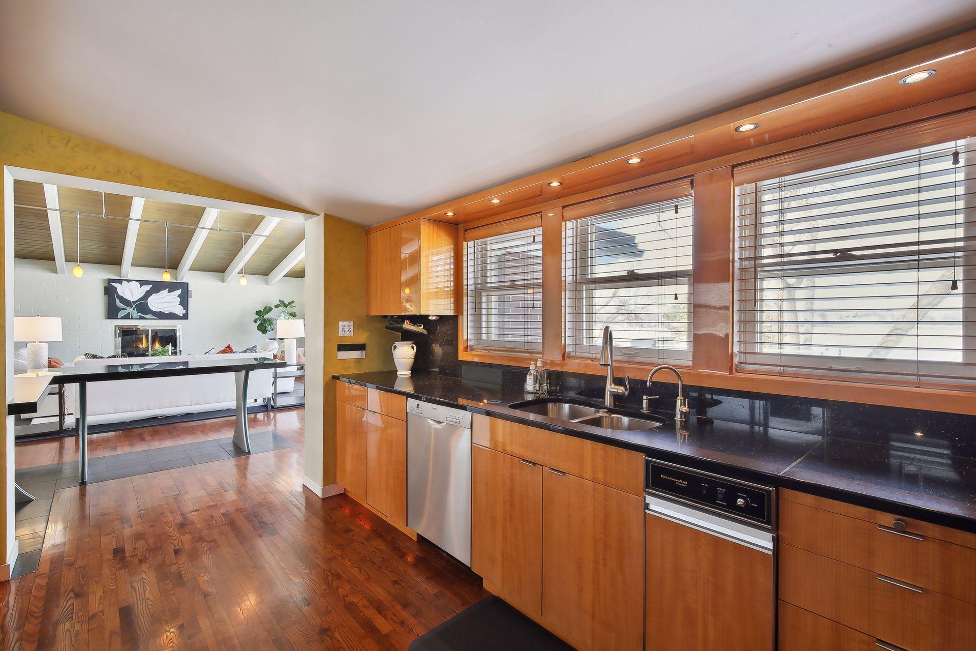 Lake views to enjoy while prepping a meal or doing the dishes