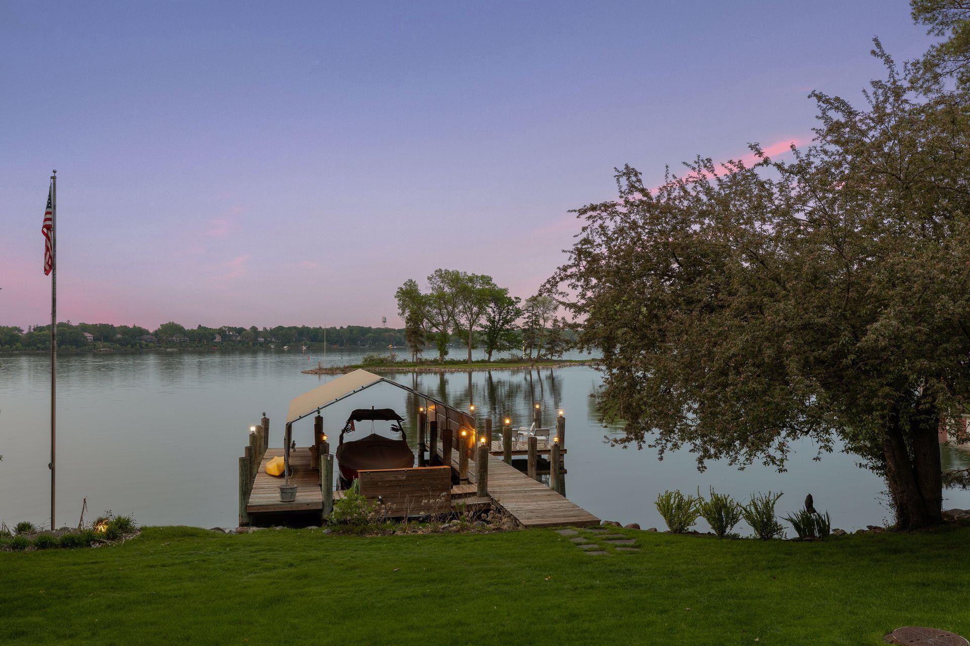 Peaceful setting down by the lakeshore