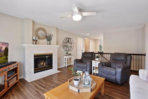 One of four fireplaces (3 gas, one wood burning)