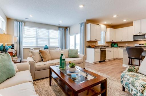 Bright and airy (pictures of model home).