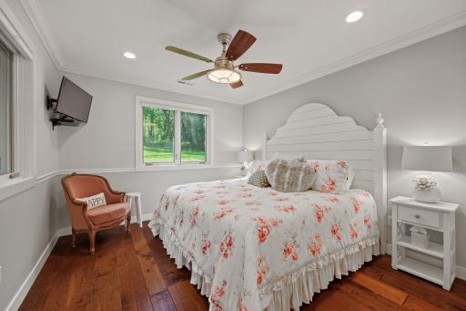 Guest house main floor bedroom w/lighted closet and lots of room!