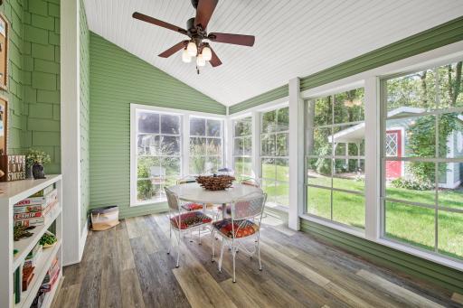 3 season porch with new sliding vinyl windows/screen system!