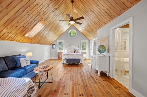 Look at this Master Suite! Heart of Pine flooring from France, master bath and laundry!