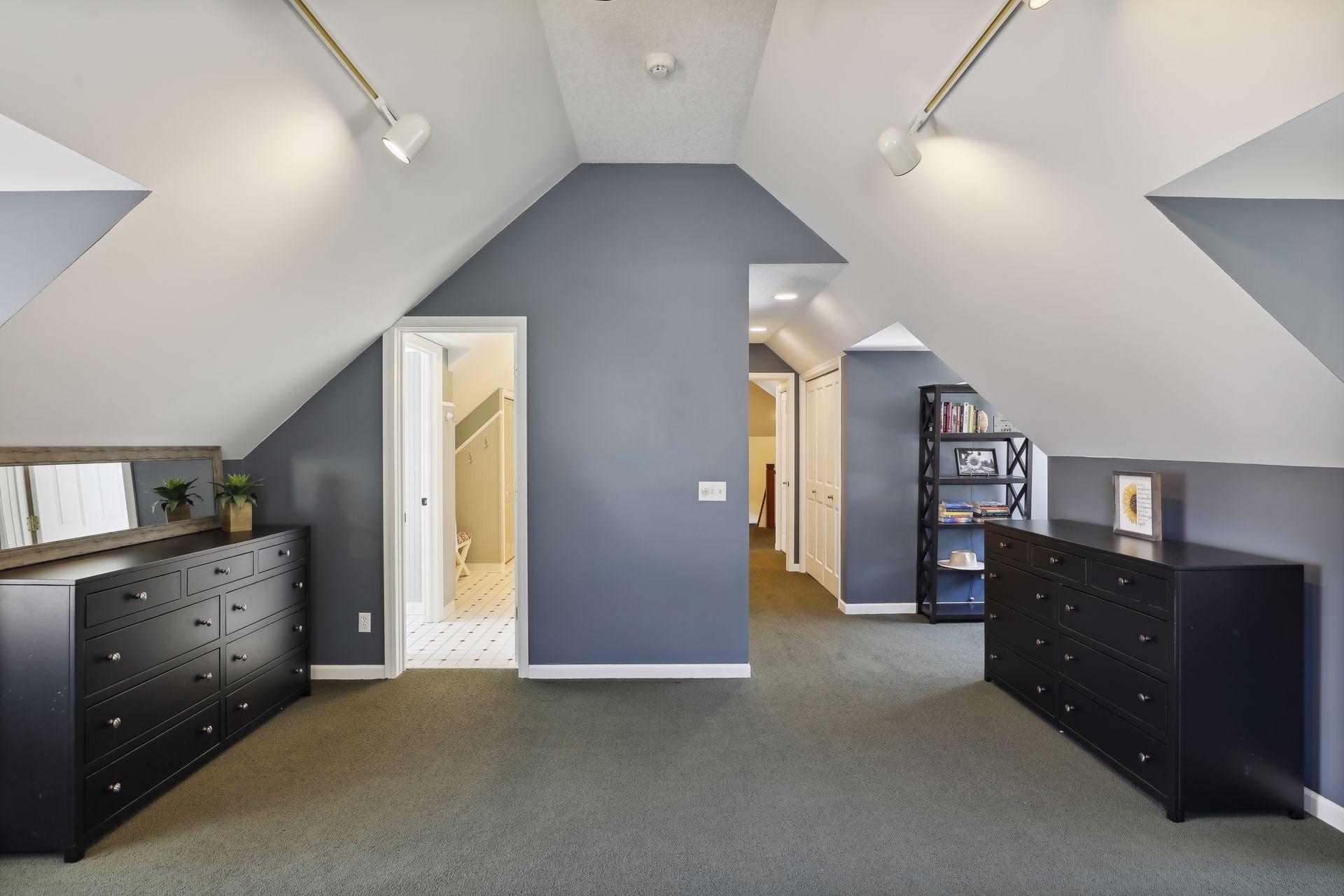 Bedroom #4 has a walk-thru Bath