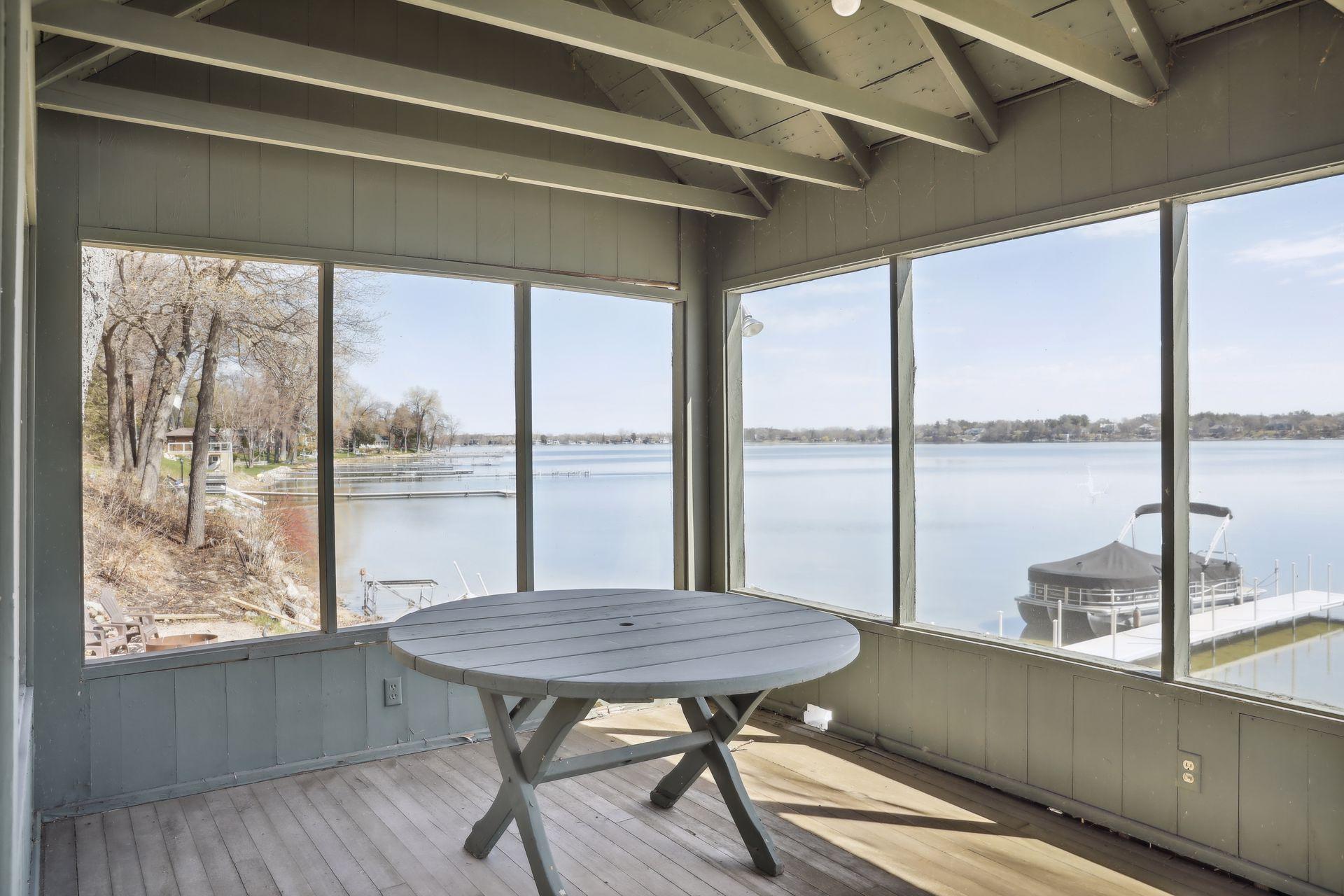 Boat House has convenient Screen Porch on upper level