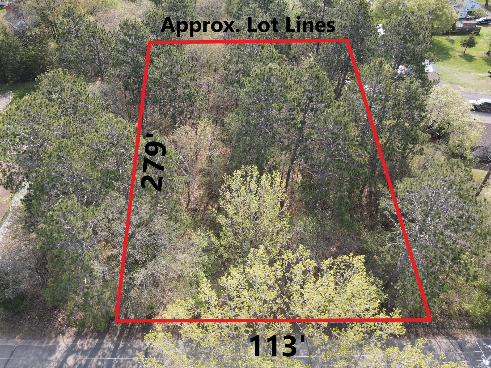 Photo for Lot 17 Franklin Avenue N, Park Rapids, MN 56470 - Listing #6337336 Approx. Lot Lines.jpg