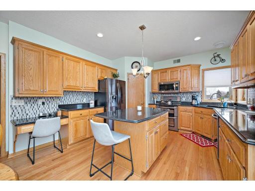 Updated kitchen with Cambria countertops, backsplash and newer LG kitchen appliances