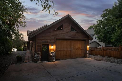 4 car tandem garage with access to huge storage/attic space