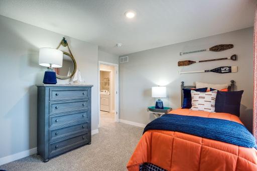 Each of the homes three additional bedrooms are also abundant in size! (Photo of model, colors may vary)