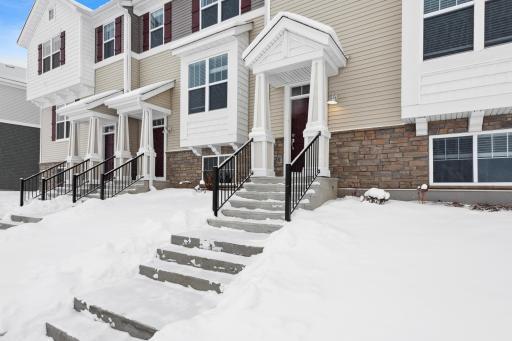 Covered entry to the front of the home. Photos not of actual home. Actual home will be similar floorplan; some colors and features may vary.