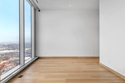 2nd Bedroom with another incredible view and high ceilings