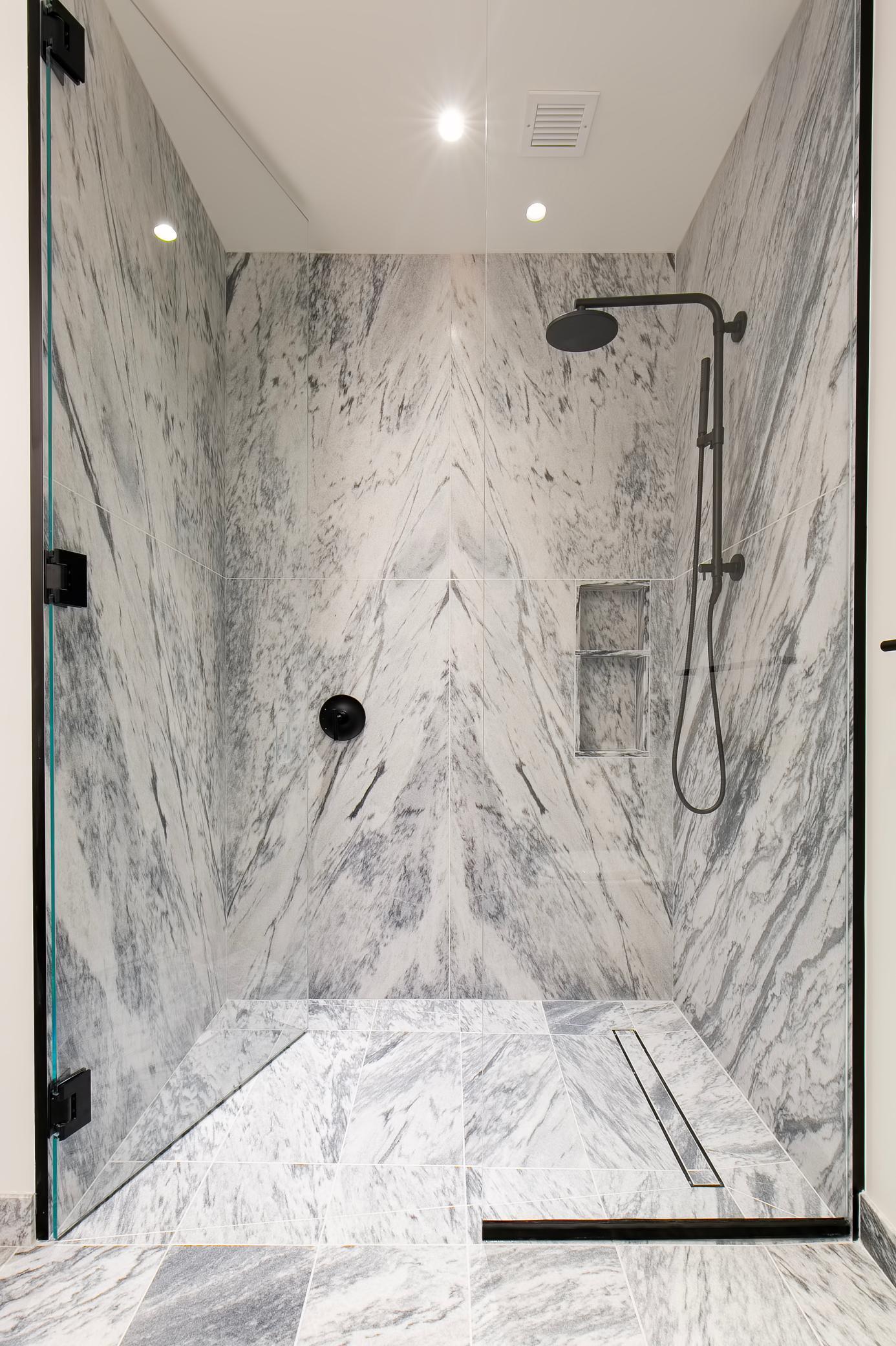 Gorgeous walk-in shower stall