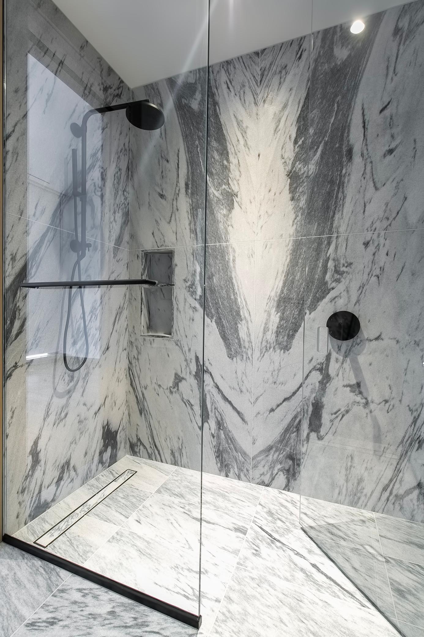 Gorgeous walk-in shower stall