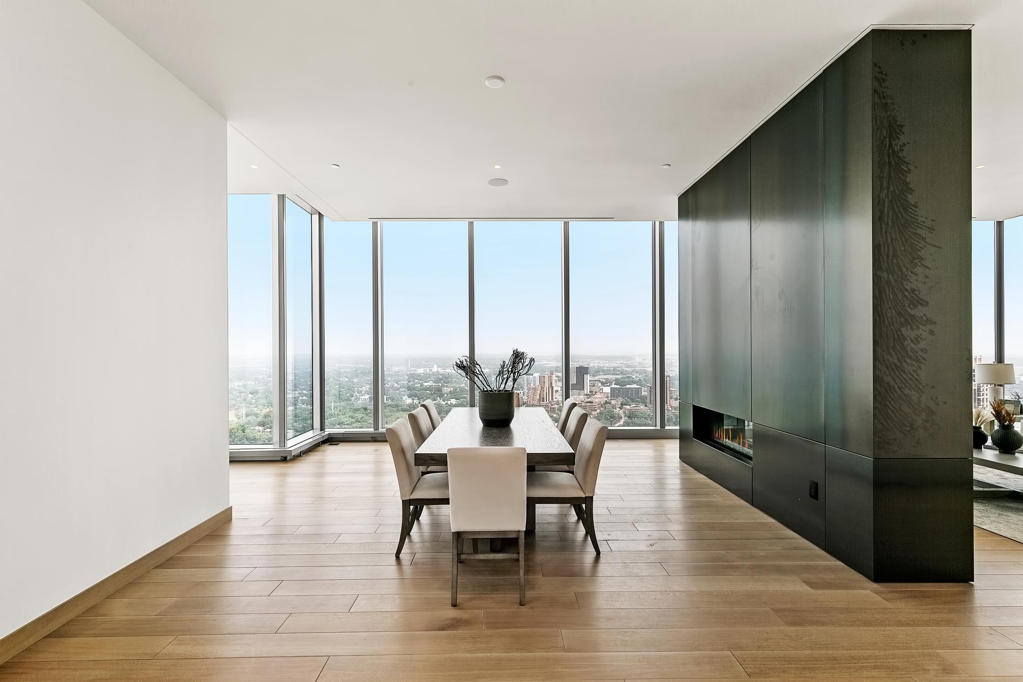 Spectacular open floor plan with high 11'6" ceilings.