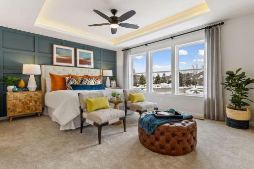 Photo for 2412 N Blossom Circle, Orono, MN 55356 - Listing #6339003 Over-sized windows, vaulted ceiling and fan are only a few of the included features you will find in this fabulous owner's retreat. This picture is from the model home.