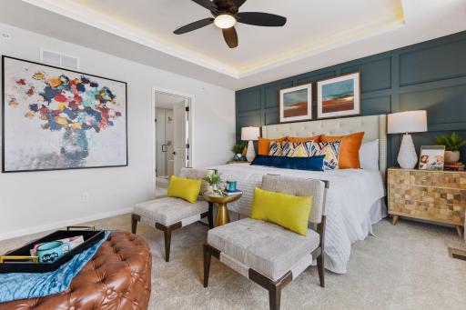 Photo for 2412 N Blossom Circle, Orono, MN 55356 - Listing #6339003 The Owner's Suite offers extra space for you to recharge or unwind after a long day. This picture is from the model home.