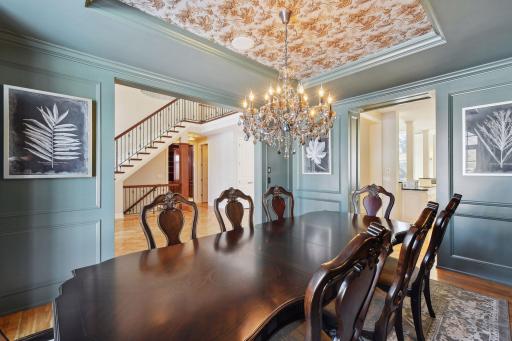 The flow and open floor plan provide a comfortable feeling even in the formal spaces