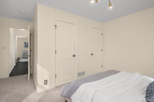 Bedroom on main with an extra large closet