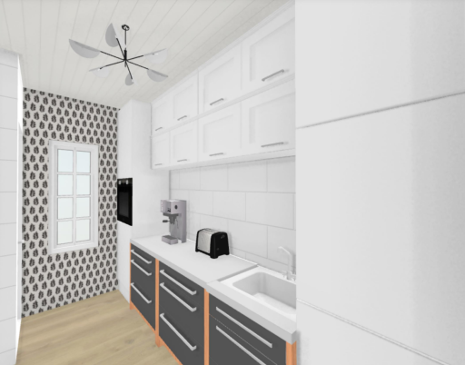 Renderings of Remodel Adding Pantry in the Kitchen