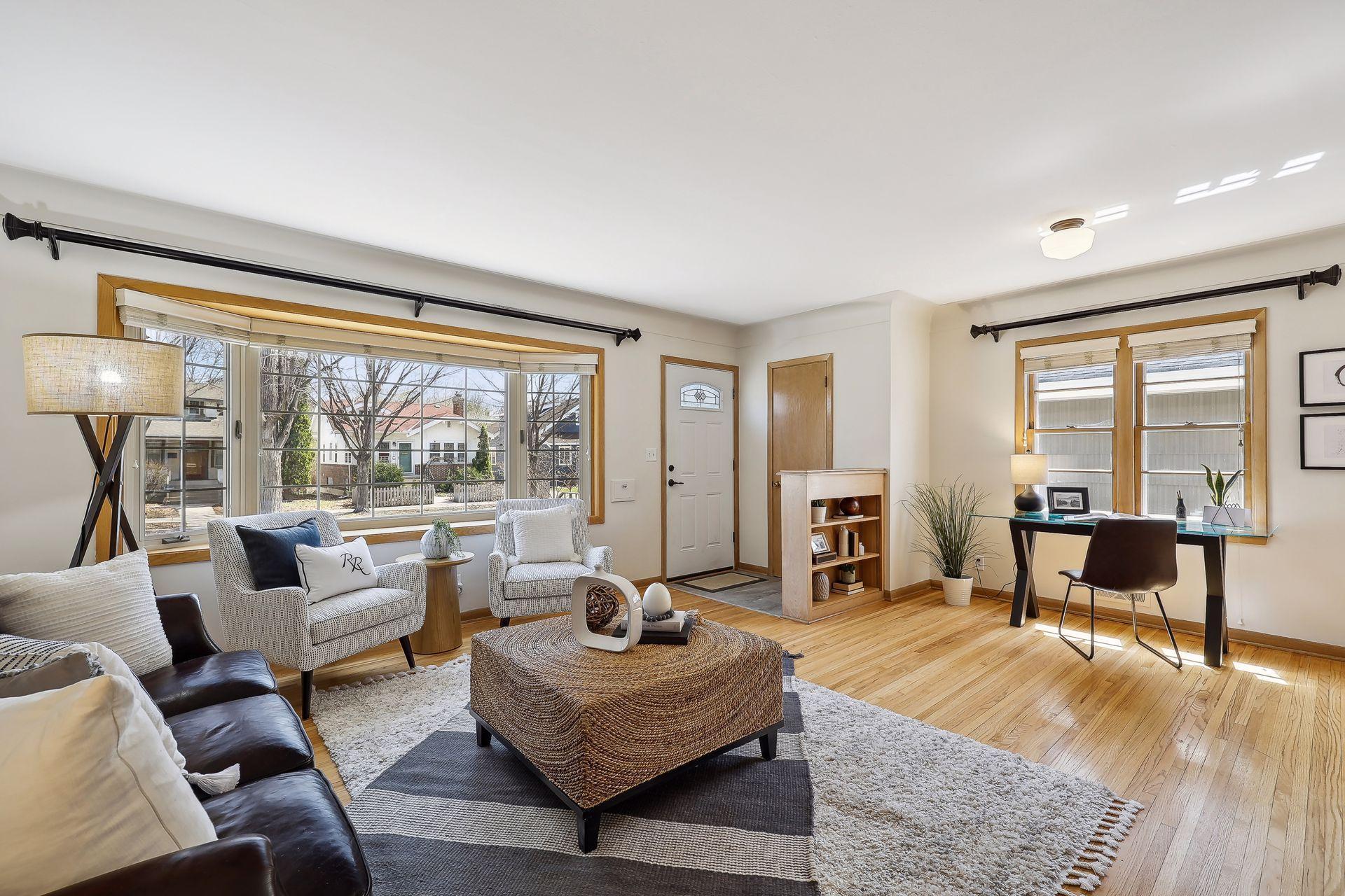 Sun soaked living spaces throughout.