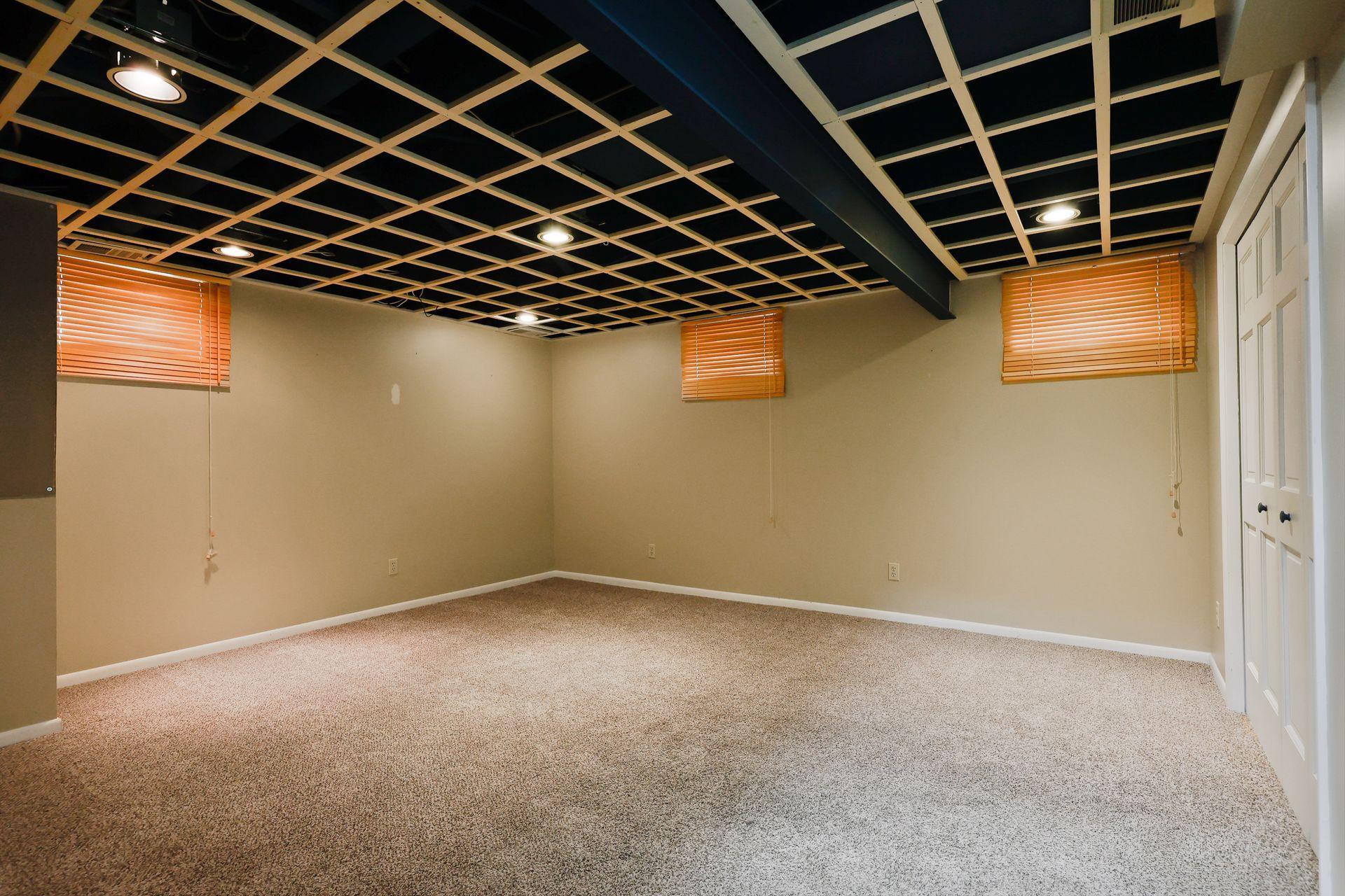 Lower level family room.