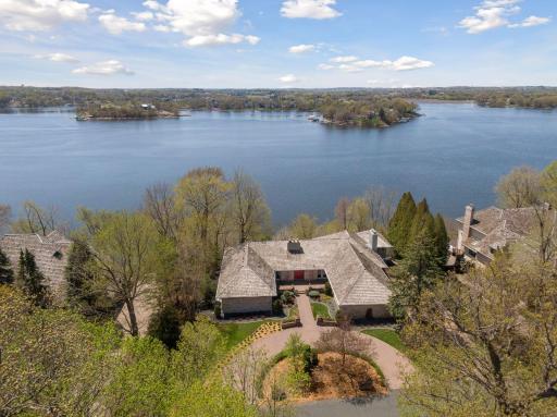 Aerial view looking west onto Halsted Bay