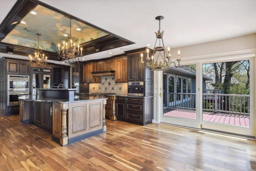 Kitchen and informal dining area