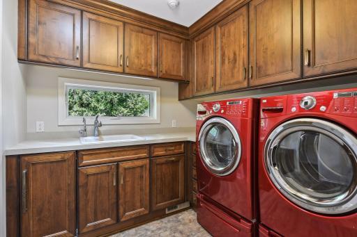 Main level laundry connects to the mud room