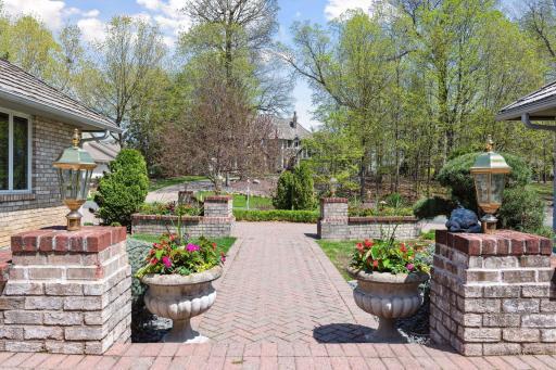 Serene setting on a privately maintained limited access street