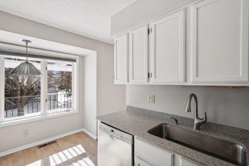 You'll get tons of natural light in the kitchen area too!