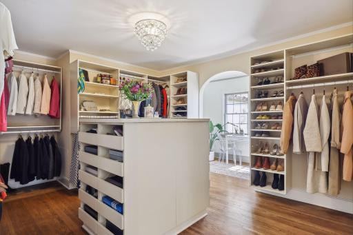 Primary walk-in closet