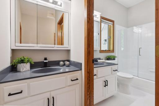 Full Supporting Bathroom - Dual Sinks, one separated for privacy and efficiency for the household