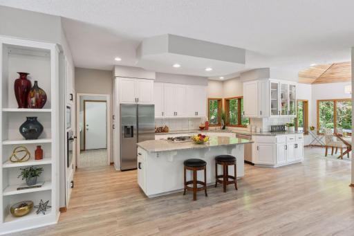 Enameled Cabinets, tons of storage, New Granite Countertops