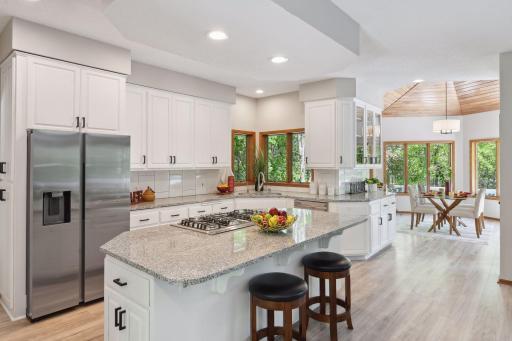 This beautiful and vast kitchen will call our your inner chef!