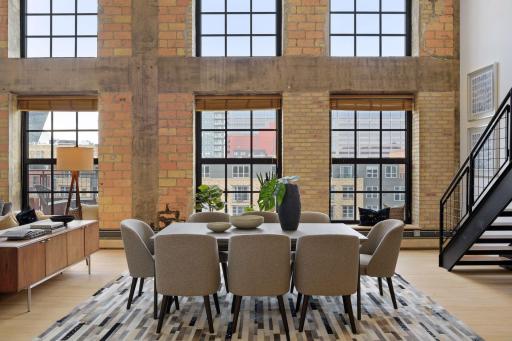The thoughtful floor plan offers plenty of options for entertaining on a grand scale or smaller gatherings.