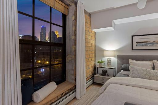 Enjoy city skyline views from all bedrooms.