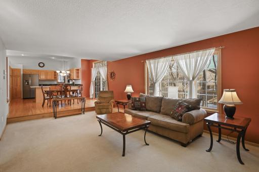 For those who love that open floor plan, the kitchen, dining room and family room flow nicely.