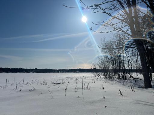 Shoreline facing south