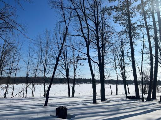 Beautiful Winter view of Lake McKinney
