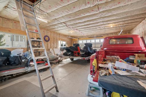 Bring all the toys! The detached garage is perfect for anyone looking to take up a hobby or just store their "stuff"! 24'x32', heated, insulated AND an upper loft w/stairs for extra storage!