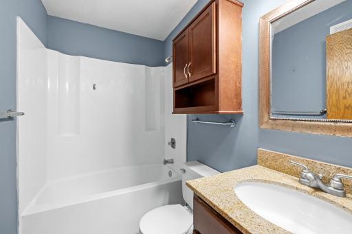 Updated full bathroom.