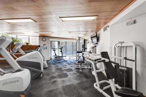 Recently the exercise equipment has been replaced.